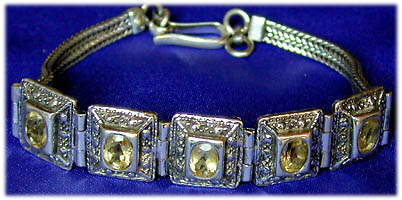 Armband Silber/Citrin