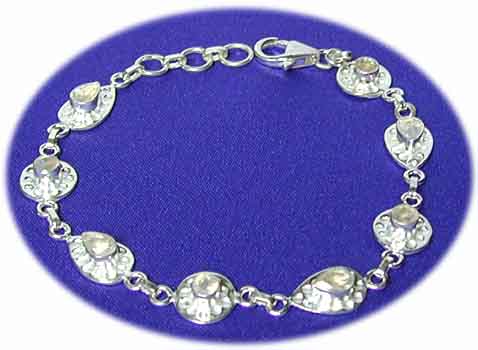 Armband Sterling-Silber/Mondstein