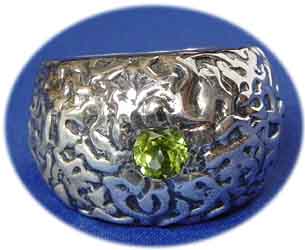 Silberring mit Peridot