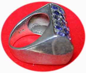 Designer Ring mit Iolith