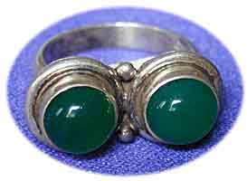 Silberring   mit Chalcedon