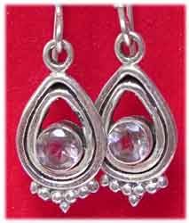 Ohrringe Sterling-Silber/Amethyst, 