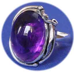 Silberring   mit Amethyst