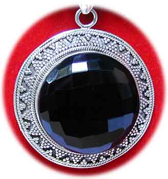 Collier schwarzer Onyx